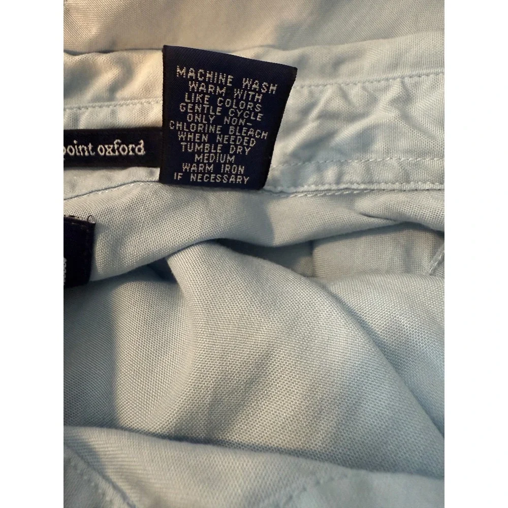 GAP Men's 80s Pinpoint Oxford Light Blue Shirt Size‎ L Preppy Academia
